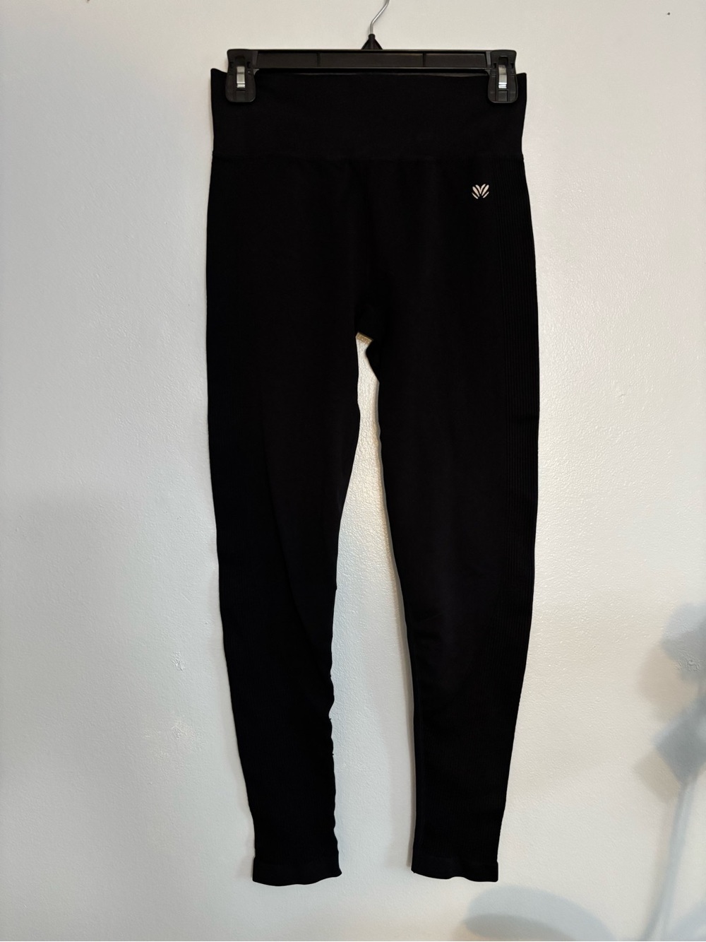 lululemon athletica Black Ribbed High-Waist Leggings